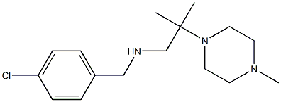 [(4-chlorophenyl)methyl][2-methyl-2-(4-methylpiperazin-1-yl)propyl]amine 化学構造式