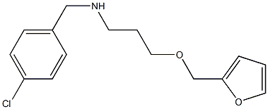 [(4-chlorophenyl)methyl][3-(furan-2-ylmethoxy)propyl]amine Structure