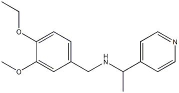 [(4-ethoxy-3-methoxyphenyl)methyl][1-(pyridin-4-yl)ethyl]amine,,结构式