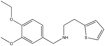 [(4-ethoxy-3-methoxyphenyl)methyl][2-(thiophen-2-yl)ethyl]amine Structure