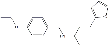 [(4-ethoxyphenyl)methyl][4-(furan-2-yl)butan-2-yl]amine Struktur