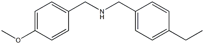 [(4-ethylphenyl)methyl][(4-methoxyphenyl)methyl]amine Structure