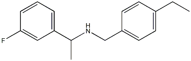 [(4-ethylphenyl)methyl][1-(3-fluorophenyl)ethyl]amine Structure