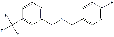 [(4-fluorophenyl)methyl]({[3-(trifluoromethyl)phenyl]methyl})amine|