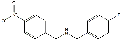 [(4-fluorophenyl)methyl][(4-nitrophenyl)methyl]amine Struktur