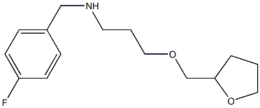 [(4-fluorophenyl)methyl][3-(oxolan-2-ylmethoxy)propyl]amine Structure