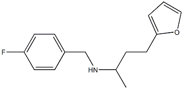 [(4-fluorophenyl)methyl][4-(furan-2-yl)butan-2-yl]amine 结构式