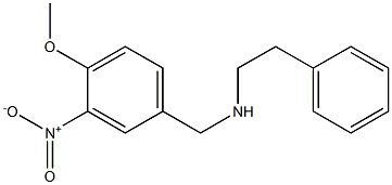 [(4-methoxy-3-nitrophenyl)methyl](2-phenylethyl)amine Struktur
