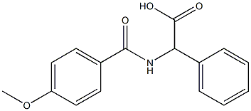 [(4-methoxybenzoyl)amino](phenyl)acetic acid Structure