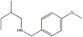 [(4-methoxyphenyl)methyl](2-methylbutyl)amine 结构式