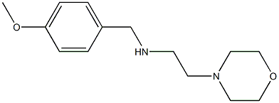 [(4-methoxyphenyl)methyl][2-(morpholin-4-yl)ethyl]amine,,结构式