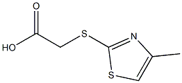 [(4-methyl-1,3-thiazol-2-yl)thio]acetic acid 结构式