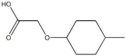 [(4-methylcyclohexyl)oxy]acetic acid,,结构式