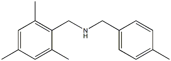 [(4-methylphenyl)methyl][(2,4,6-trimethylphenyl)methyl]amine,,结构式