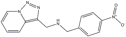 [(4-nitrophenyl)methyl]({[1,2,4]triazolo[3,4-a]pyridin-3-ylmethyl})amine 化学構造式