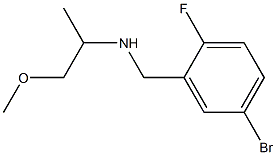 [(5-bromo-2-fluorophenyl)methyl](1-methoxypropan-2-yl)amine Struktur