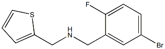 [(5-bromo-2-fluorophenyl)methyl](thiophen-2-ylmethyl)amine|