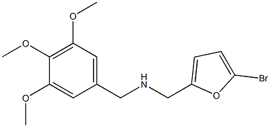 [(5-bromofuran-2-yl)methyl][(3,4,5-trimethoxyphenyl)methyl]amine 化学構造式