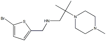 [(5-bromothiophen-2-yl)methyl][2-methyl-2-(4-methylpiperazin-1-yl)propyl]amine,,结构式