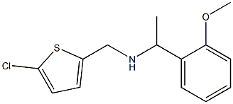 [(5-chlorothiophen-2-yl)methyl][1-(2-methoxyphenyl)ethyl]amine Structure