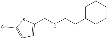 [(5-chlorothiophen-2-yl)methyl][2-(cyclohex-1-en-1-yl)ethyl]amine Structure