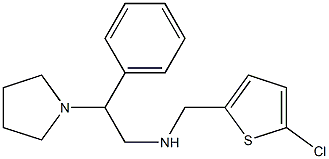 [(5-chlorothiophen-2-yl)methyl][2-phenyl-2-(pyrrolidin-1-yl)ethyl]amine Structure