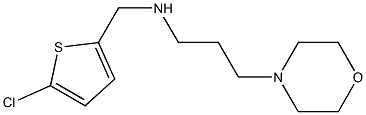 [(5-chlorothiophen-2-yl)methyl][3-(morpholin-4-yl)propyl]amine,,结构式