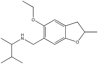 [(5-ethoxy-2-methyl-2,3-dihydro-1-benzofuran-6-yl)methyl](3-methylbutan-2-yl)amine Struktur