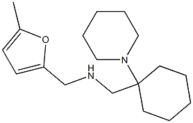 [(5-methylfuran-2-yl)methyl]({[1-(piperidin-1-yl)cyclohexyl]methyl})amine Struktur