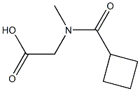 [(cyclobutylcarbonyl)(methyl)amino]acetic acid,,结构式