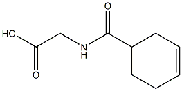 [(cyclohex-3-en-1-ylcarbonyl)amino]acetic acid Structure