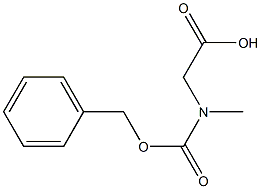 [[(benzyloxy)carbonyl](methyl)amino]acetic acid,,结构式