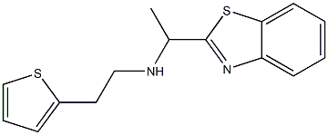 [1-(1,3-benzothiazol-2-yl)ethyl][2-(thiophen-2-yl)ethyl]amine