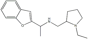 [1-(1-benzofuran-2-yl)ethyl][(1-ethylpyrrolidin-2-yl)methyl]amine Struktur