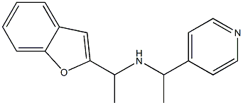 [1-(1-benzofuran-2-yl)ethyl][1-(pyridin-4-yl)ethyl]amine,,结构式
