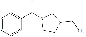 [1-(1-phenylethyl)pyrrolidin-3-yl]methylamine Struktur