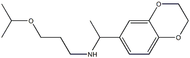 [1-(2,3-dihydro-1,4-benzodioxin-6-yl)ethyl][3-(propan-2-yloxy)propyl]amine