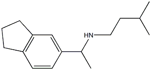 [1-(2,3-dihydro-1H-inden-5-yl)ethyl](3-methylbutyl)amine Struktur