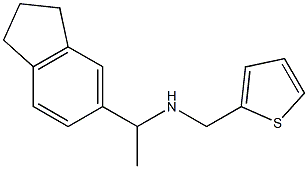 [1-(2,3-dihydro-1H-inden-5-yl)ethyl](thiophen-2-ylmethyl)amine