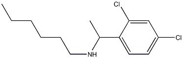 [1-(2,4-dichlorophenyl)ethyl](hexyl)amine Structure