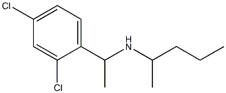 [1-(2,4-dichlorophenyl)ethyl](pentan-2-yl)amine Structure