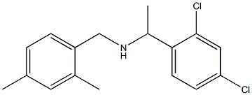 [1-(2,4-dichlorophenyl)ethyl][(2,4-dimethylphenyl)methyl]amine Structure