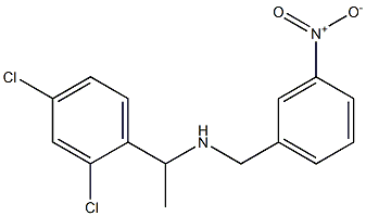 [1-(2,4-dichlorophenyl)ethyl][(3-nitrophenyl)methyl]amine 结构式