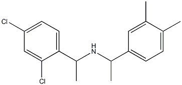 [1-(2,4-dichlorophenyl)ethyl][1-(3,4-dimethylphenyl)ethyl]amine Structure