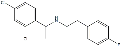 [1-(2,4-dichlorophenyl)ethyl][2-(4-fluorophenyl)ethyl]amine 化学構造式