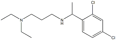 [1-(2,4-dichlorophenyl)ethyl][3-(diethylamino)propyl]amine Structure