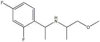 [1-(2,4-difluorophenyl)ethyl](1-methoxypropan-2-yl)amine 化学構造式