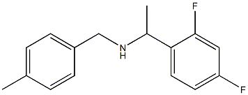 [1-(2,4-difluorophenyl)ethyl][(4-methylphenyl)methyl]amine Struktur