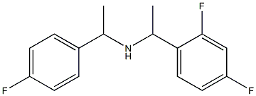 [1-(2,4-difluorophenyl)ethyl][1-(4-fluorophenyl)ethyl]amine,,结构式
