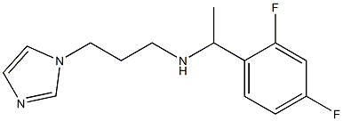 [1-(2,4-difluorophenyl)ethyl][3-(1H-imidazol-1-yl)propyl]amine,,结构式